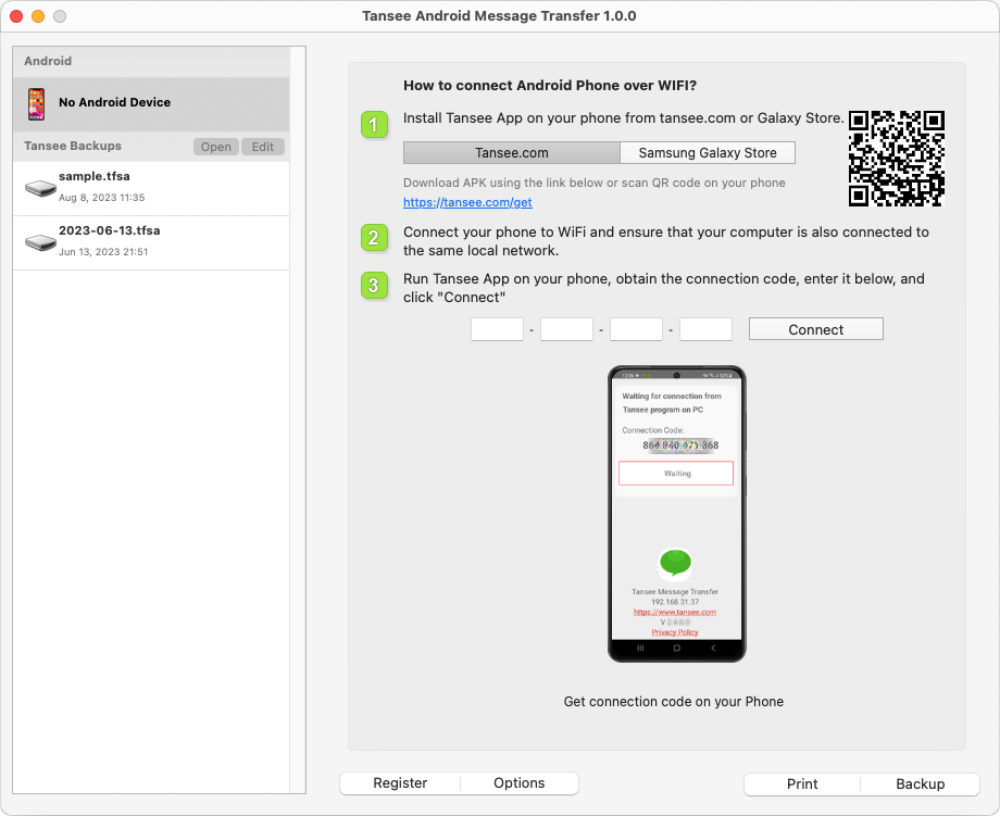 Copie mensajes de WhatsApp desde un teléfono Android a Mac